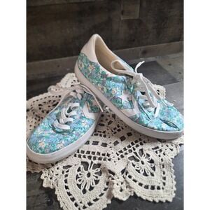 Converse Womens Breakpoint Ox Floral Sneakers Shoes Blue Green Size 7‎